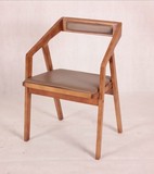 订做日式实木餐椅白橡木餐桌椅子布艺布面坐椅环保客餐厅家具特价