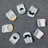 秋冬季儿童袜子 纯棉防滑婴儿短袜男童女童宝宝袜0-1-2岁浅口船袜