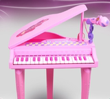 多功能儿童欢乐电子琴女童玩具礼物早教幼儿钢琴带麦克风32琴键