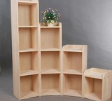 特价实木儿童书柜 松木储物柜 置物架 收纳柜书架自由组合 可定做