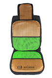 包邮 夏季新款汽车单座垫批发 通用散热凉垫 网+亚草绿网竹编坐垫