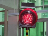 交通设施太阳能LED黄闪红慢灯 安全警示灯 信号灯爆闪灯