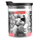 紫丁香 防潮玻璃储物罐巧克力罐700ML(颜色随机发货)