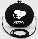 Snoopy/史努比硅胶女包包 韩版潮时尚可爱气质卡通动漫斜硅胶挎包