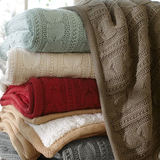 加厚针织羊羔绒毛毯办公室午睡毯双层盖毯冬季毯子单人绒毯午休毯