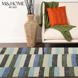 摩尔 北欧宜家客厅地毯时尚大气简单床边毯 原装印度进口卧室地毯