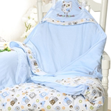 婴儿新生宝宝用品夏天抱被包被春夏季薄款夹被纯棉包巾抱毯包毯