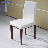 不锈钢欧式餐椅高档后现代座椅时尚简约休闲皮椅艺创意组合餐桌椅