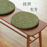 日式包邮特价棉麻圆形椅子坐垫凳子椅垫秋冬季餐椅垫榻榻米座垫