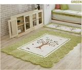 短毛绒地垫防滑 拼布绗缝垫子布艺爬行垫榻榻米垫韩国流行地毯