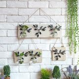 美式乡村 创意铁艺木质魔法杯 花卉水培植物墙壁挂装饰品家居墙饰