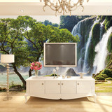 3d立体树木风景瀑布大型壁画环保壁纸客厅卧室沙发电视背景墙纸