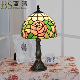 七夕玫瑰美式复古台灯婚房卧室床头欧式创意时尚酒吧咖啡厅茶餐厅