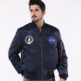 春秋薄美国宇航NASA MA-1 FLIGHT JACKET太空总署男士夹克户外套