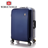 瑞士军刀拉杆箱万向轮旅行箱纯pc铝框磨砂行李箱20寸登机箱品牌箱