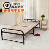 折叠床收缩板式床成人午睡陪护简易实木小床单人午休床家用木板床