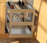 cb 不锈钢拉篮厨房橱柜高柜拉篮旋转高深组合 配阻尼导轨