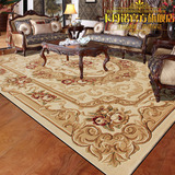加厚纯手工立体雕花地毯中式欧式简约美式卧室床前客厅茶几地毯