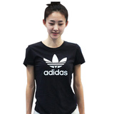 正品阿迪达斯三叶草女子短袖2016新款经典休闲T恤AJ8084 AJ8951