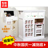 特价田园梳妆台迷你韩式多功能带镜子床头柜小户型实木儿童书桌