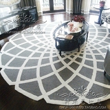 简约现代欧式客厅地毯欧式美式茶几地毯宜家卧室地毯圆形地毯定制