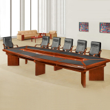 好环境办公家具实木皮会议桌长条形双层会议台会议室桌椅 培训桌