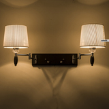 双头壁灯床头卧室客厅过道欧式墙壁灯简约现代时尚酒店客房摇臂