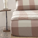 棉格子加厚床笠1.2米1.35全棉夹棉席梦思罩子床套定制沙发床套纯