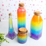 DIY星空瓶果冻瓶材料包 漂流许愿彩虹云瓶创意情人生日礼物包邮