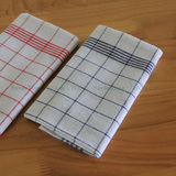 日式布艺餐巾 纯棉粗线茶巾 大方格垫巾 餐布擦手巾 厨房巾多用