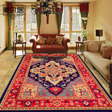 美尔居 新品风景画地毯 美式地中海欧式客厅茶几卧室床边红地毯垫