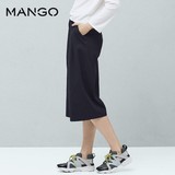 MANGO女装2016春夏|棉质七分长裤63000330|吊牌价399