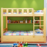 限量送床垫实木子母床上下床双层床高低床上下铺儿童床母子床松木