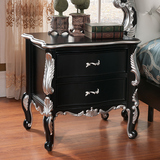 欧式床头柜实木床头柜 美式古典家具 法式实木简约床头柜
