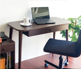 北欧创意实木电脑桌小户型家用书桌卧室单人电脑桌简易做旧写字台
