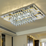 LED客厅灯具长方形水晶灯吸顶灯饰卧室餐厅大气欧式温馨现代简约