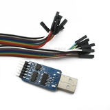 六合一多功能USB转UART串口模块CP2102 usb TTL485 232互转自恢复