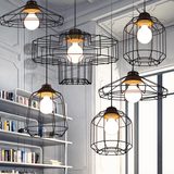 设计师的灯北欧创意个性吧台艺术咖啡厅餐厅铁艺吊灯复古网状吊灯