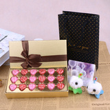 [正品包邮]德芙巧克力心语18粒装金色礼盒装生日送女神礼物