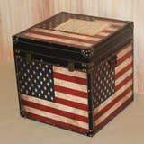 复古收纳箱陈列橱窗箱茶几箱大木箱子储物箱道具箱木质皮箱道具箱