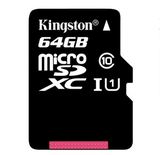金士顿64G手机内存卡读速80M行车记录仪卡 UHS-I C10 TF Micro SD