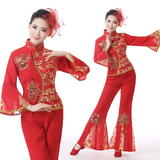 东北中老年秧歌服演出服女2016新款中国风民族舞蹈服装腰鼓扇子舞