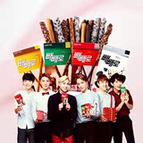 韩国进口零食品 LOTTE乐天巧克力棒组合 桃仁/黄白巧克力棒 4盒装