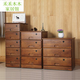 文件柜实木质带锁可移动三四五斗柜 现代多抽屉收纳储物柜