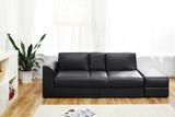 日式多功能沙发 皮艺沙发床 可折叠带储物 经济小户型 时尚简约