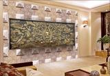 5D浮雕佛像墙纸餐厅酒店客厅背景墙壁纸无缝大型壁画佛祖释迦摩尼