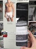台湾代购 Calvin Klein/CK 男士纯棉平角内裤3条入