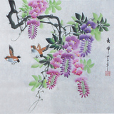 国画花鸟画 名家手画原稿客厅风水画斗方宣纸画芯字画 手绘真迹