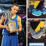 美国代购新款安德玛UA库里二代篮球鞋curry2高帮全明星签名战靴男