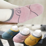 婴儿船袜儿童袜子男童女童袜宝宝硅胶防滑加绒地板袜秋冬季儿童袜